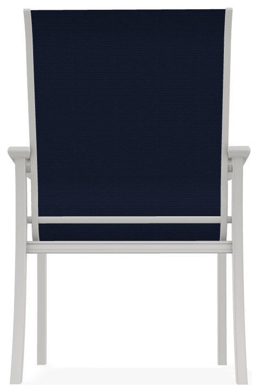 St. Catherine Sling Outdoor Armchair, Navy/Snow