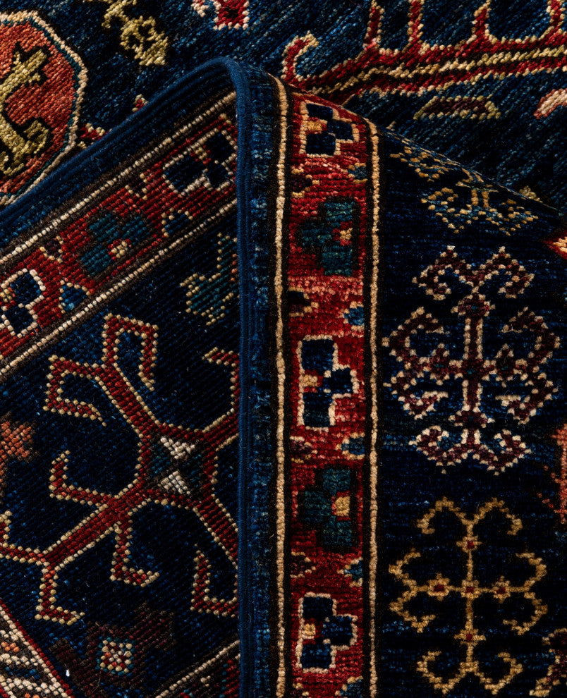Serapi One-of-a-Kind Hand-Knotted Area Rug Blue, 5'10" x 8'11"
