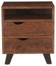 Nottingham 23-Inch Acacia Wood Night Chest in Walnut Finish