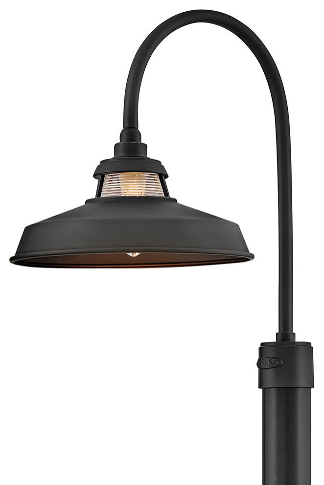 Hinkley Troyer Medium Post Mount Lantern, Black
