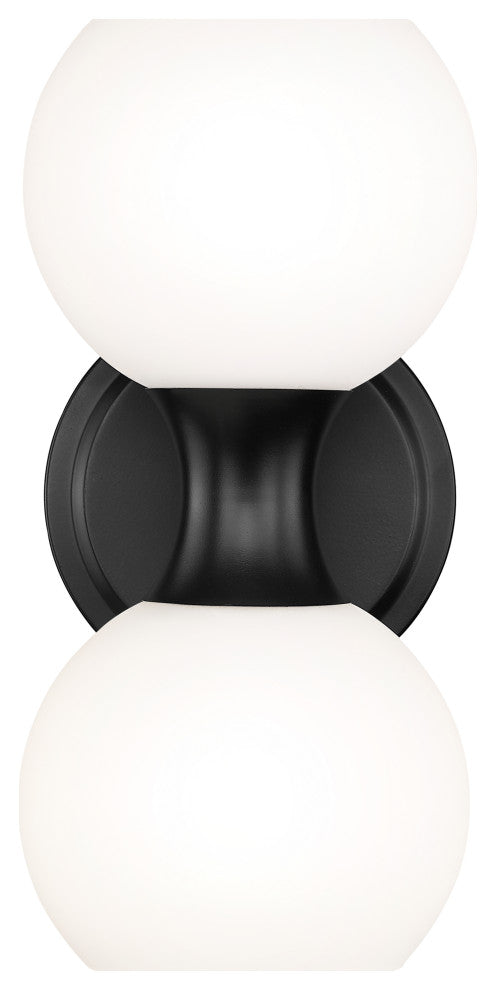 Z-LITE 2-Light Wall Sconce, Matte Black