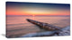 "Long Exposure Sea And Shore" Sea Bridge Canvas Wall Artwork, 32"x16"