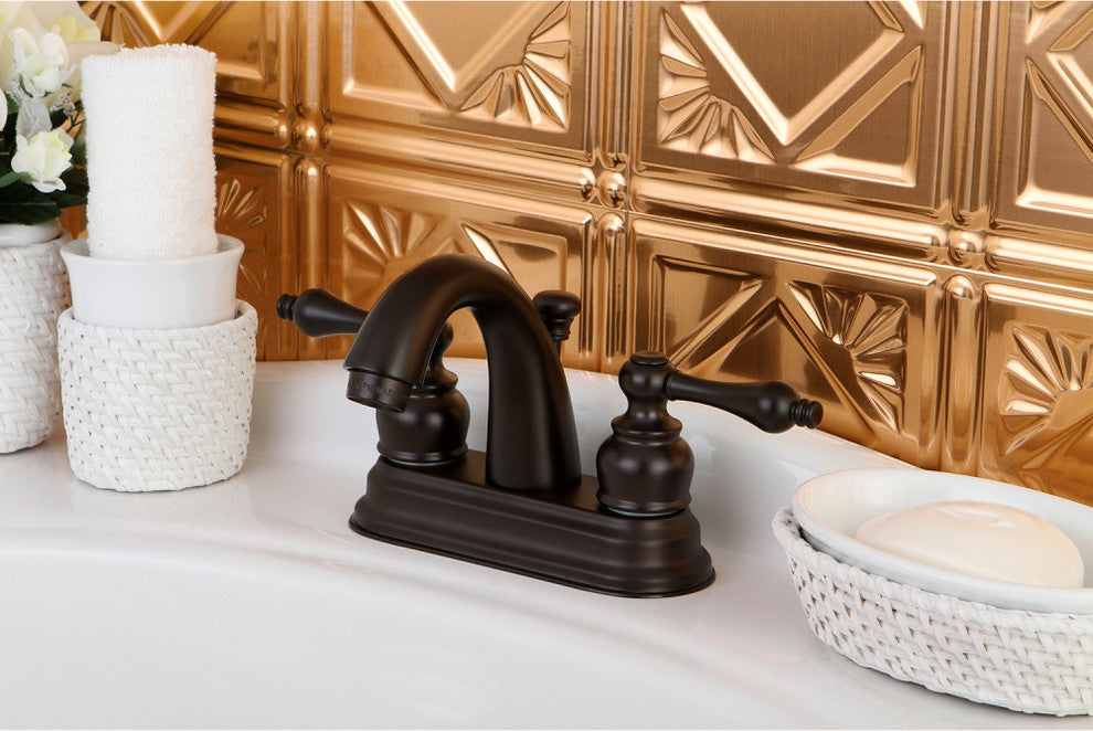 Kingston Brass 4" Centerset Bathroom Faucet, Oil Rubbed Bronze