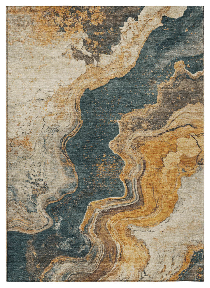 Machine Washable Indoor/Outdoor Chantille ACN1907 Linen 8' x 10' Rug