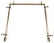 Julie Multi Angle Ceiling Rod 48-84", Antique Brass, Three Sided