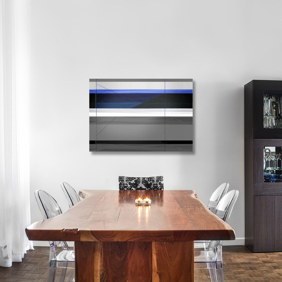 "Abstract Grey And Blue" Fine Art Print