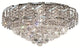 Elegant Belenus Flush Mount, Chrome Finish With Royal Cut Crystal