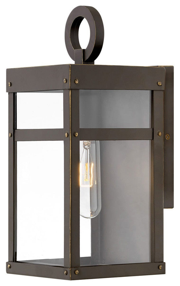 Hinkley Porter Small Wall Mount Lantern, Oil Rubbed Bronze