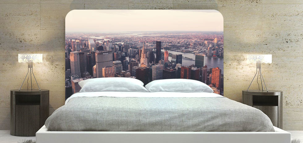 "New York City Sky View" Headboard