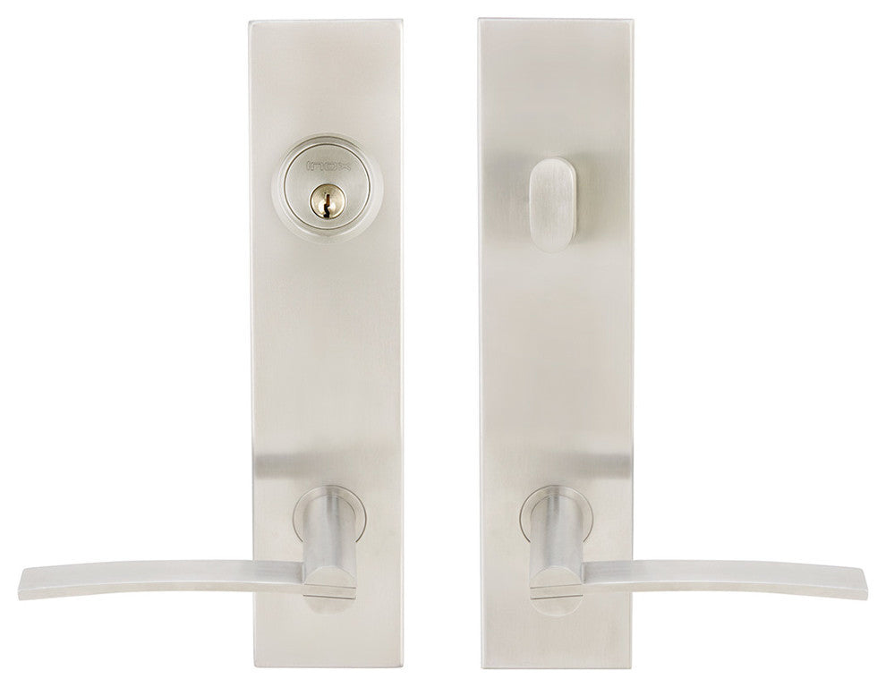 Horizon Lever, Tubular Entry, Single Cylinder, RH, Satin Stainless Steel