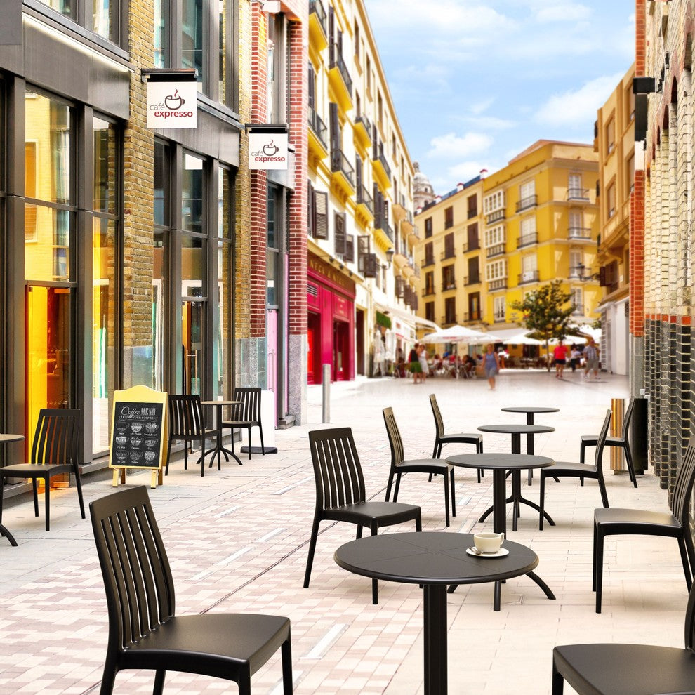 Compamia Octopus Round Bistro Table, Black