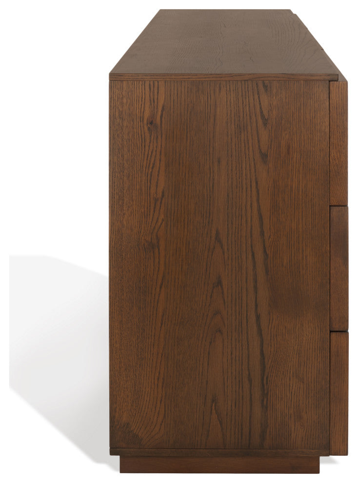 Safavieh Couture Zeus 9 Drawer Dresser, Medium Oak