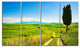 "Rural Landscape Countryside Farm" Landscape Wall Art Print, 4 Panels, 48"x28"