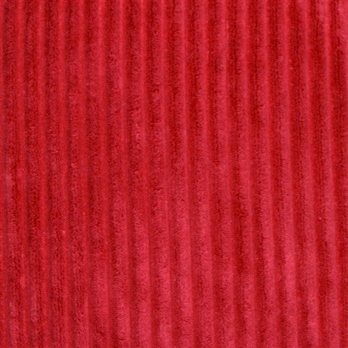 Pillow Decor - Wide Wale Corduroy 18 x 18 Throw Pillows, Red