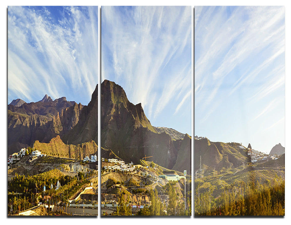 "Sunrise Over EI Teide National Park" Metal Wall Art, 3 Panels, 36"x28"