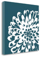 "Graphic Flower 1" By Graphinc,Ready to Hang Giclee Print on Gallery Wrap Canvas