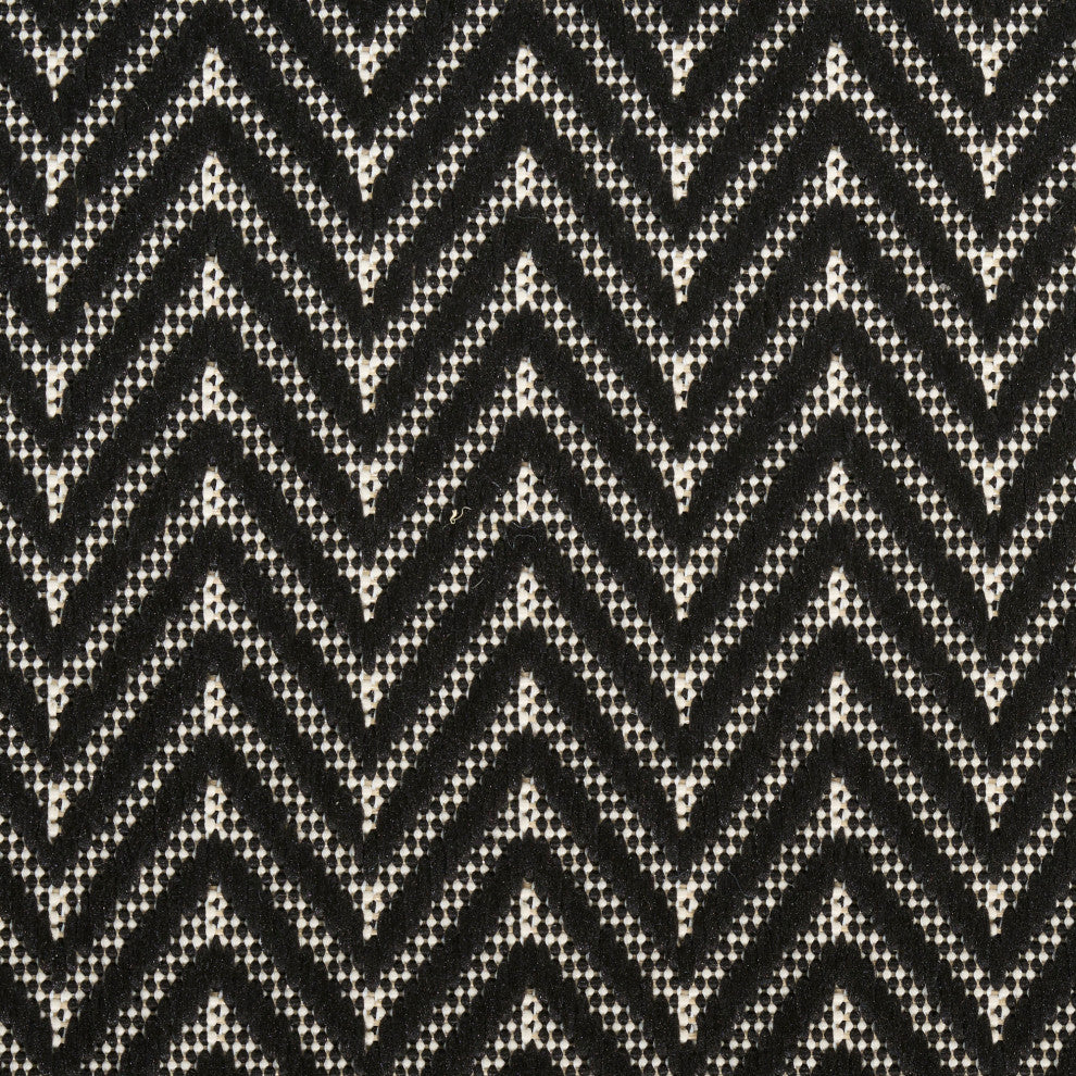 Nourison Horizon Indoor/Outdoor 2'2" x 8' Black Modern Rug