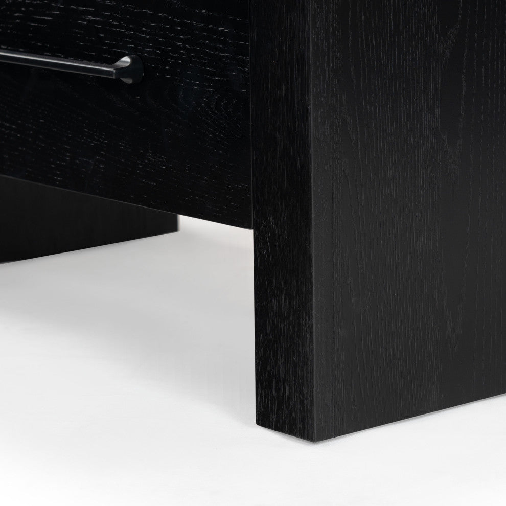 Safavieh Couture Katrina 2 Drawer Nightstand, Black
