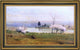 George Inness Pond at Milton on the Hudson Framed Premium Canvas Print, 14"x28"