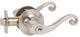 Callan Lexington Keyed Entry Lever Set, Satin Nickel