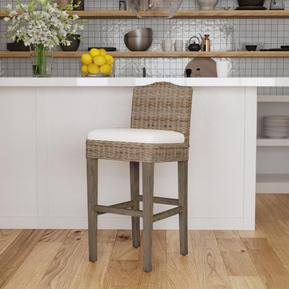 East at Main Nisha Rattan Bar Stool