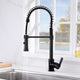 Luxier KTS13-T Single-Handle Pull-Down Sprayer Kitchen Faucet, Oil Rubbed Bronze