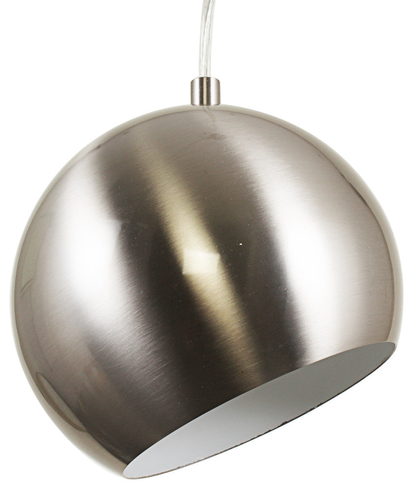 CHLOE Lighting Ironclad Contemporary 1-Light Mini Pendant, Brushed Nickel