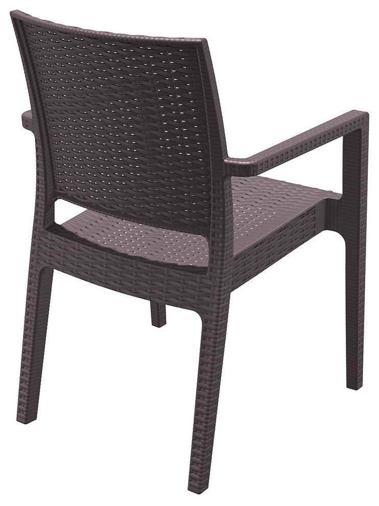 Compamia Ibiza Outdoor Dining Armchairs, Set of 2, Brown