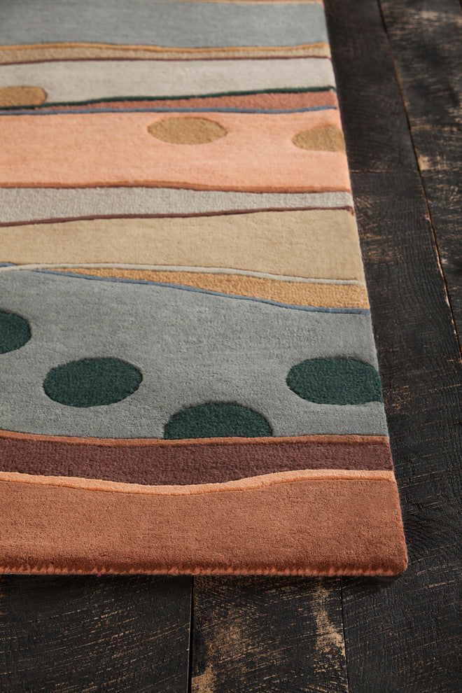 Bajrang Contemporary Area Rug, 9'x13'