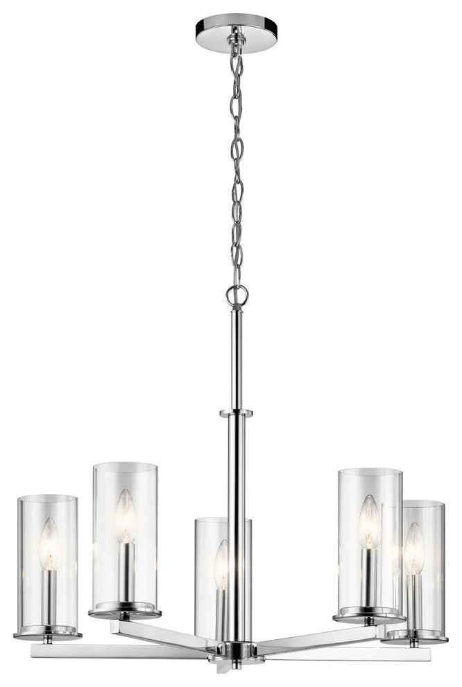 Chandelier 5-Light, Chrome