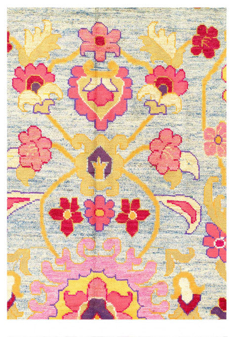 Fine Hand Knotted Persian Sultanabad Rug 6'6"x9'9"