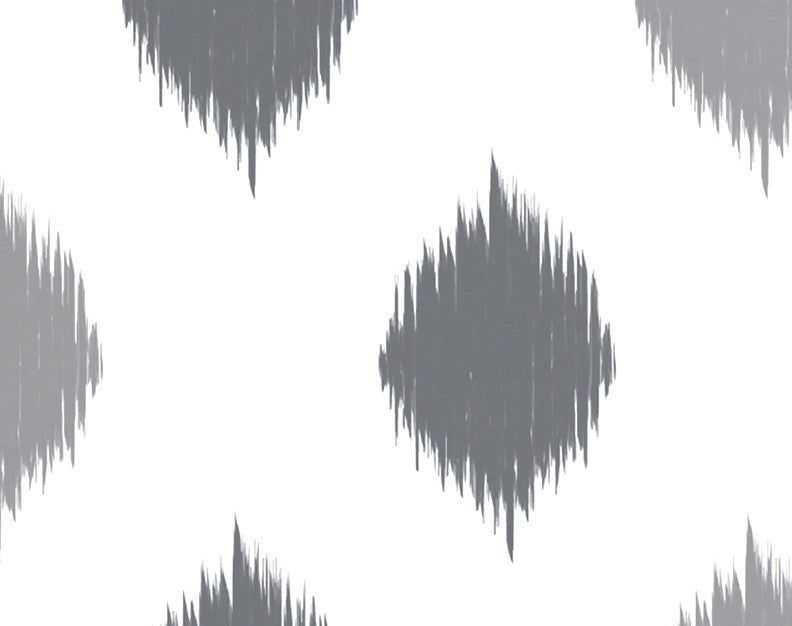 Ikat Dot Stripes Decorative Holiday Print Hand Towel, Gray