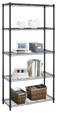 Beautiful Black Metal shelving unit