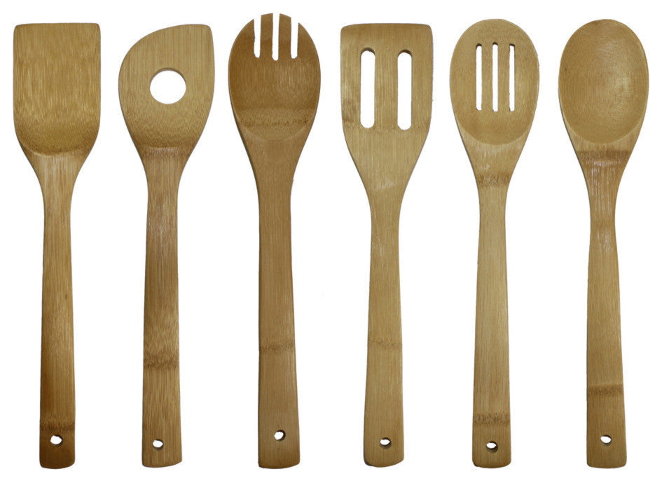 Oceanstar 6 Piece Bamboo Cooking Utensil Set