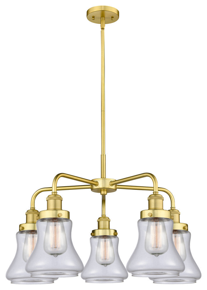 Innovations Bellmont 5 24" Chandelier Satin Gold
