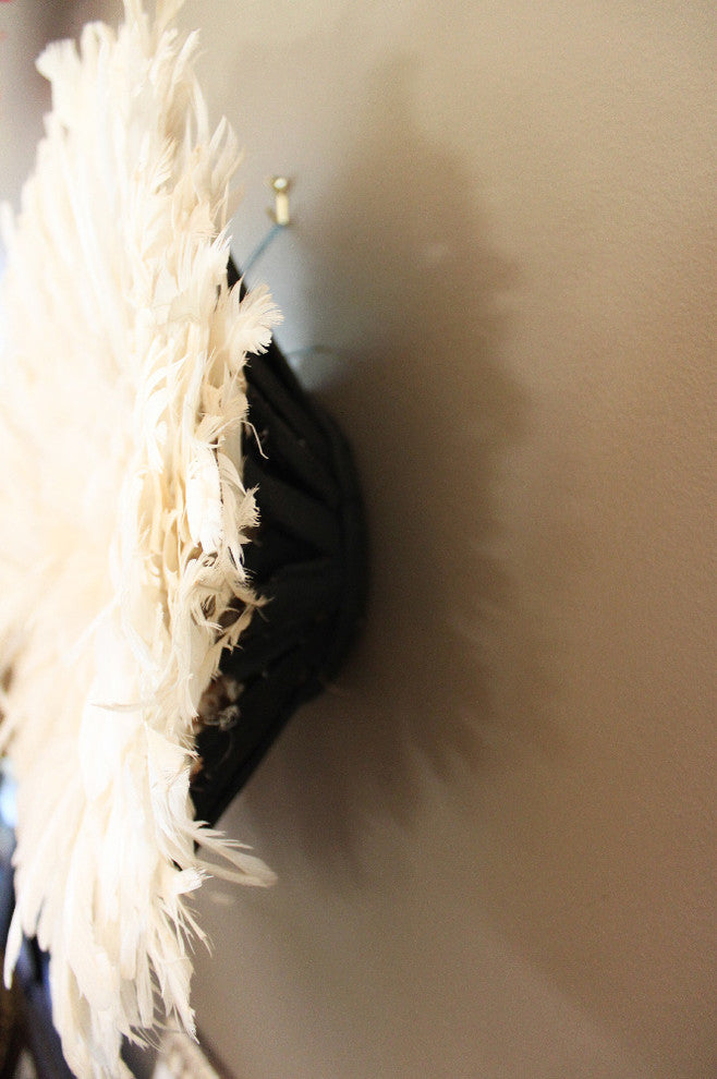 White Ivory Juju Hat Decor
