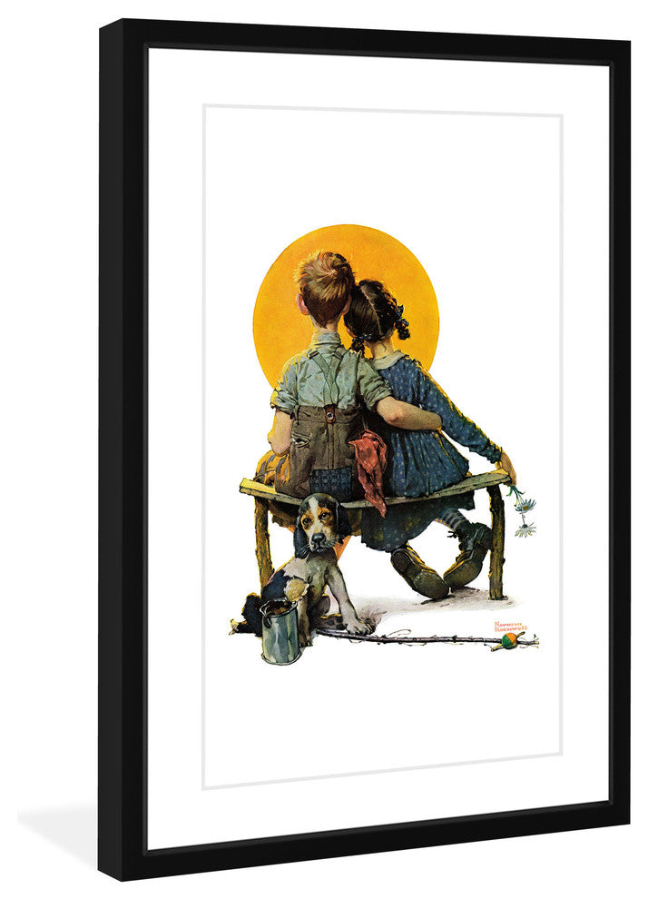 "Sunset" Framed Art Print by Norman Rockwell