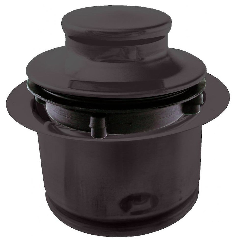 3-Bolt Mount Style Extra-Deep Disposal Flange And Stopper In Oil Rubbed Bronze