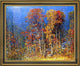 John Joseph Enneking Fall LandscapeFramed Premium Canvas Print, 16"x20"