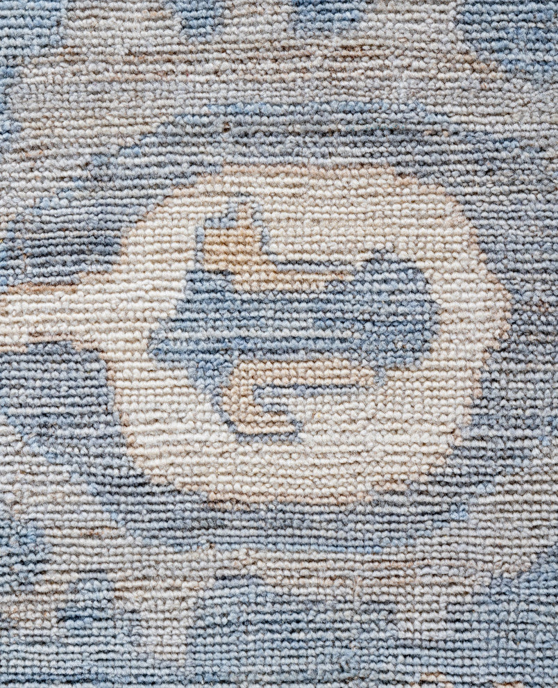 Oushak One-of-a-Kind Hand-Knotted Area Rug Gray, 9'1" x 11'11"