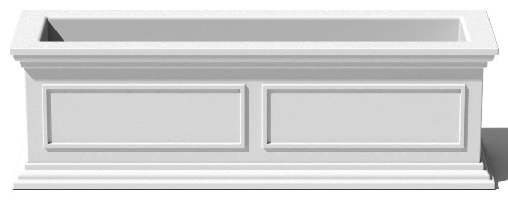 Brixton Planter Box, 36", White, 1 Pack