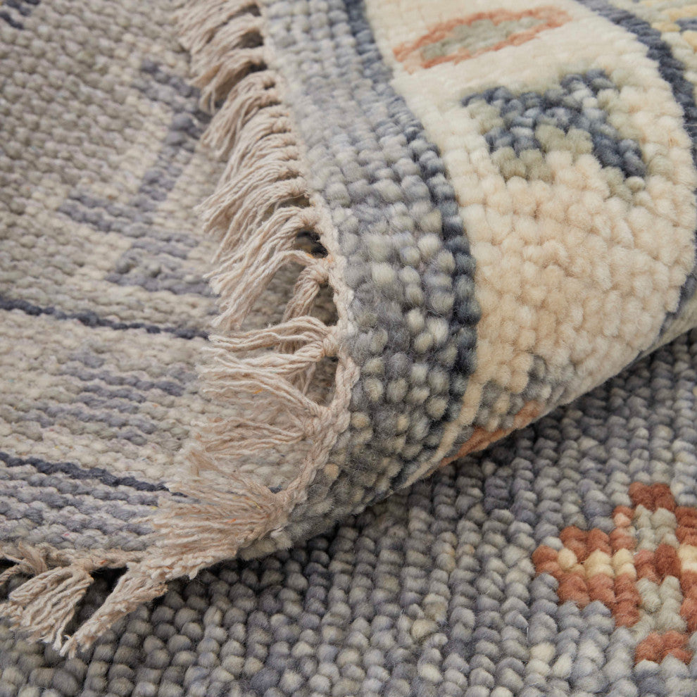 Foxboro R69CI Transitional/Bohemian & Craftsman Area Rug, Gray, 8'x10'
