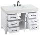Home Living 48" Single Bathroom Vanity, White