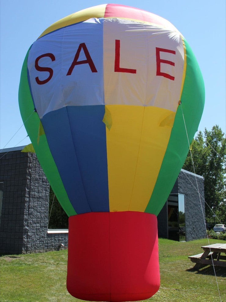 20 Foot Promotional Advertising Inflatable Hot Air Style Balloon Rainbow Color