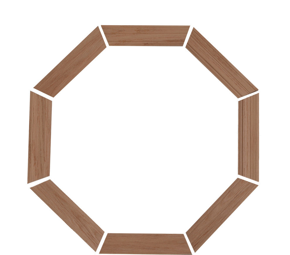 Trim Kit For Wood Vent Octagon Window, Oak