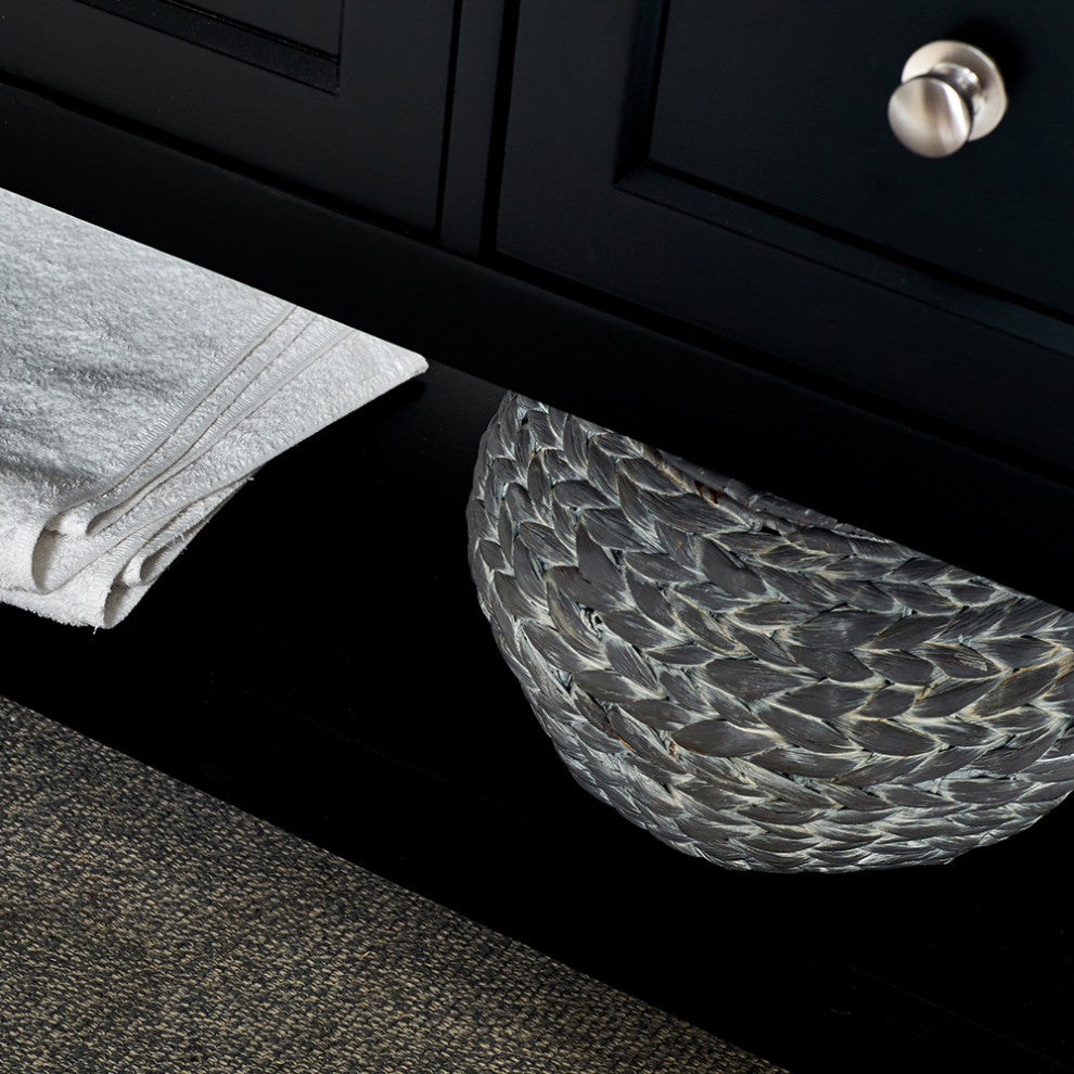 Fresca Manchester 48" Black Double Sink Cabinet, Top and Sinks