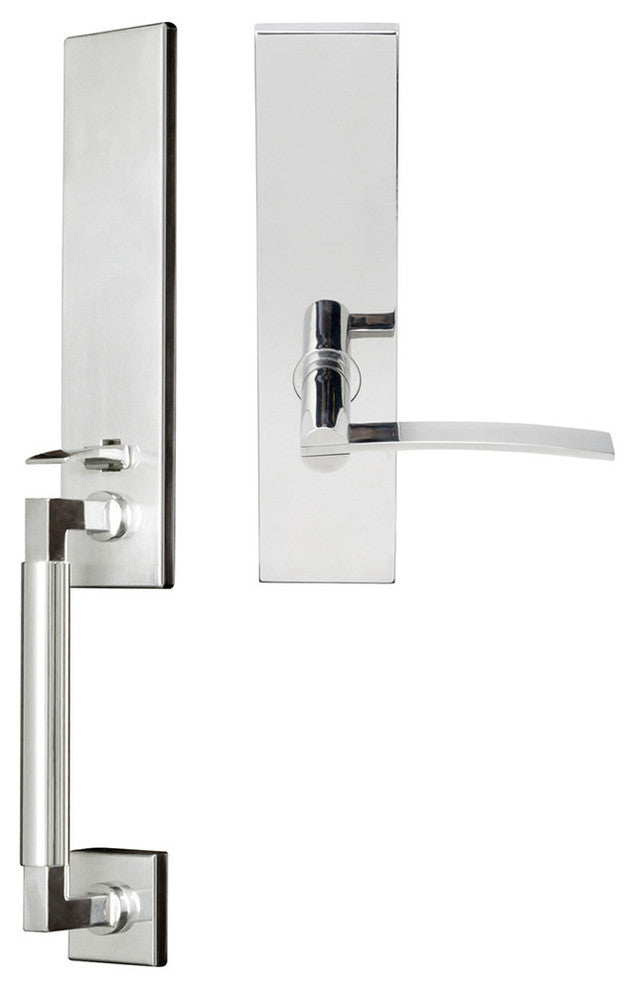 Horizon Lever, Mortise Dummy Handleset, Left Hand, Polished Stainless Steel
