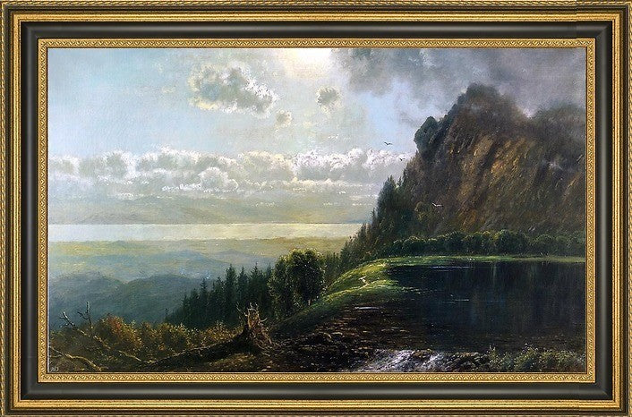 Edmund Darch Lewis Catskill Landscape Framed Premium Canvas Print, 24"x16"