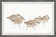 "Little Brown Birds" Framed Painting Print, 18"x12"