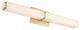 Vogue 27" LED Bathroom Vanity and Wall-Light 3000K, Brushed Brass